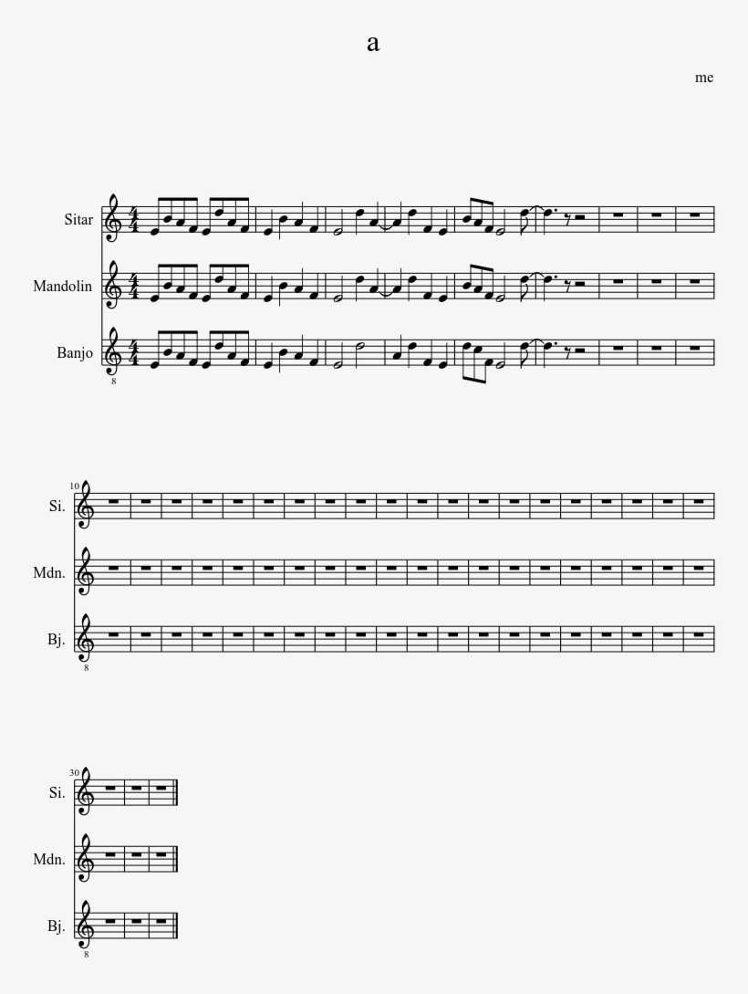 A Sheet Music Composed By Me 1 Of 1 Pages - Choir Can You Feel The Love Tonight, transparent png download