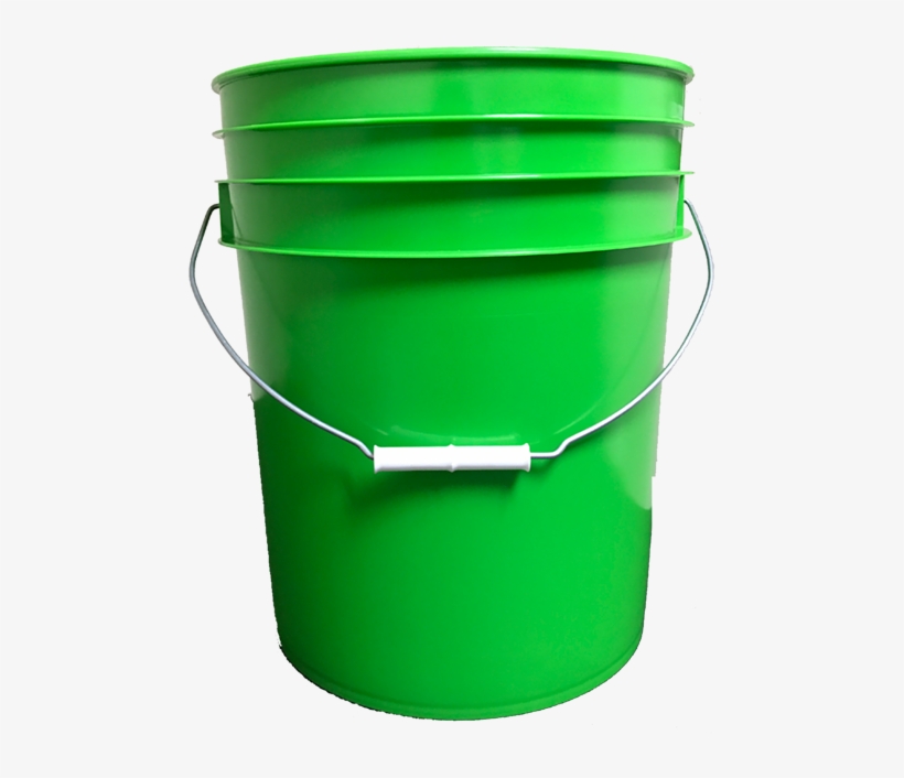 Plastic Bucket Png Free Download - Green Plastic Bucket, transparent png download