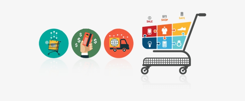 Ecommerce-solution - Shopping Cart Infographic, transparent png download