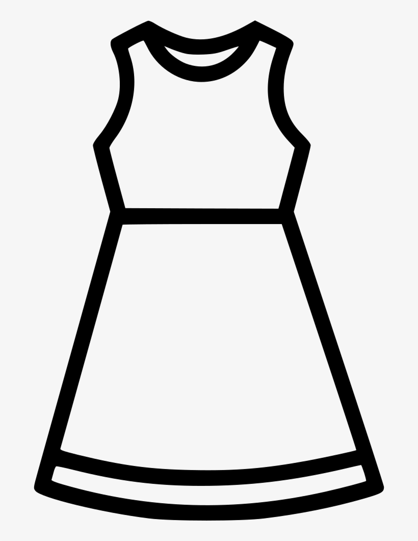 Cloth Dress Fashion Women Tunics Frock Comments - Dress Icon Png Free, transparent png download
