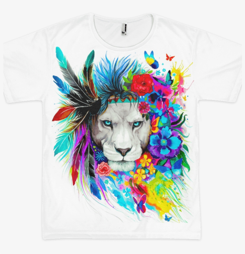 King Of Lions Unisex Crew - T Shirt Print 2018, transparent png download