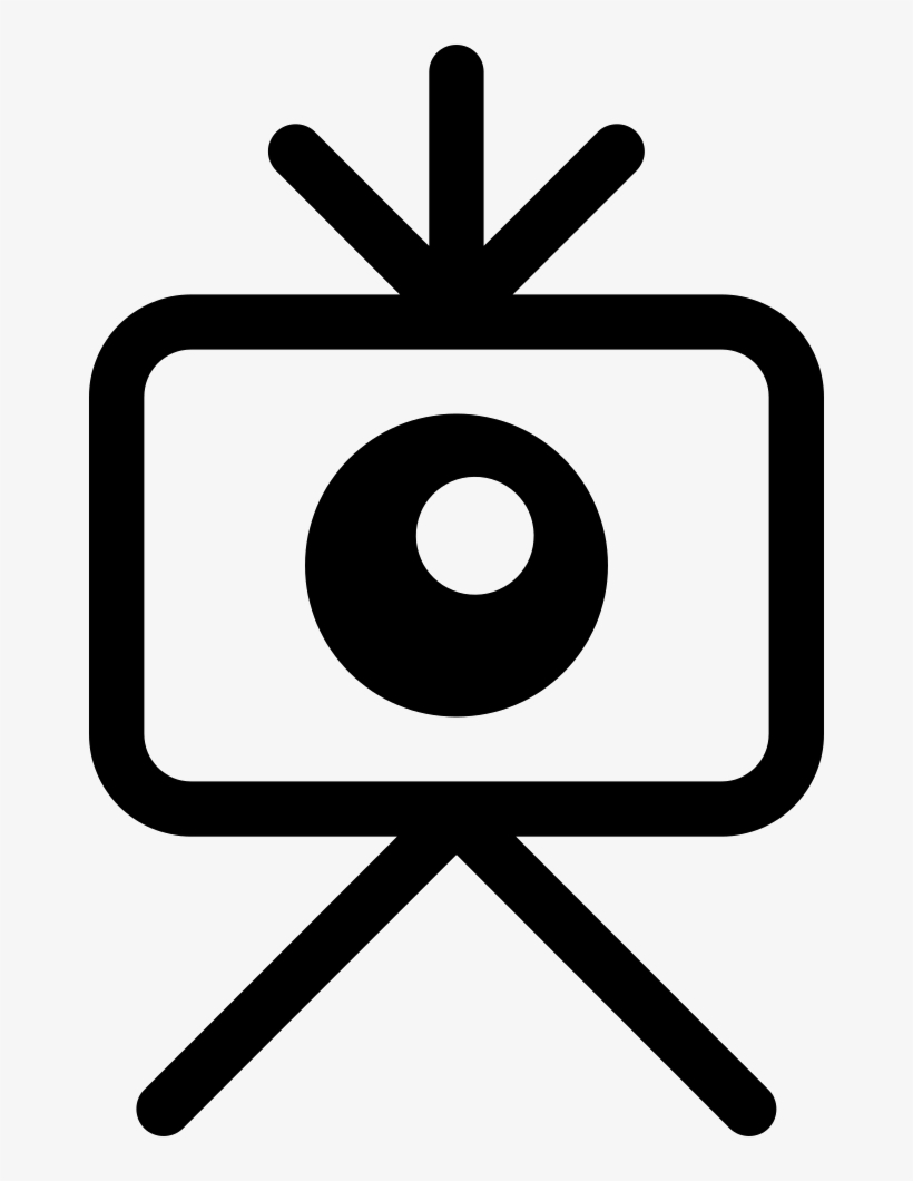 Video Camera Lens With Front View Comments - Camera Lens, transparent png download