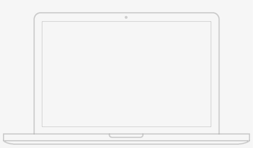 Macbook-frame - White Ipad Front View, transparent png download