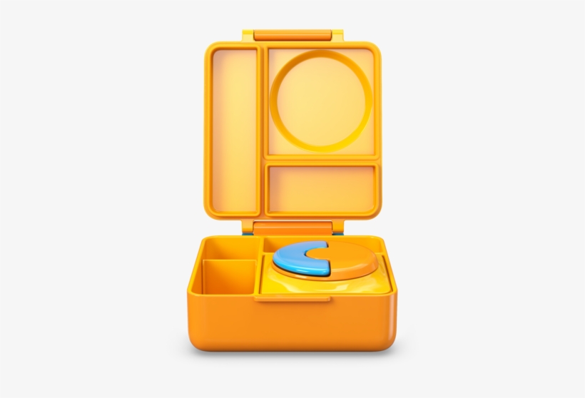 Kids Leakproof Bento Lunchbox With Insulated Thermos - Omiebox Sunshine, transparent png download