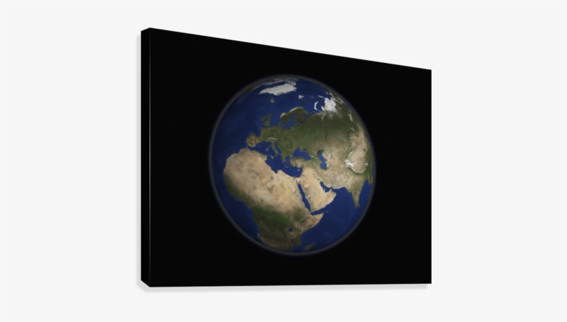 Full Earth View Showing Africa Europe The Middle East - Europe On Earth, transparent png download