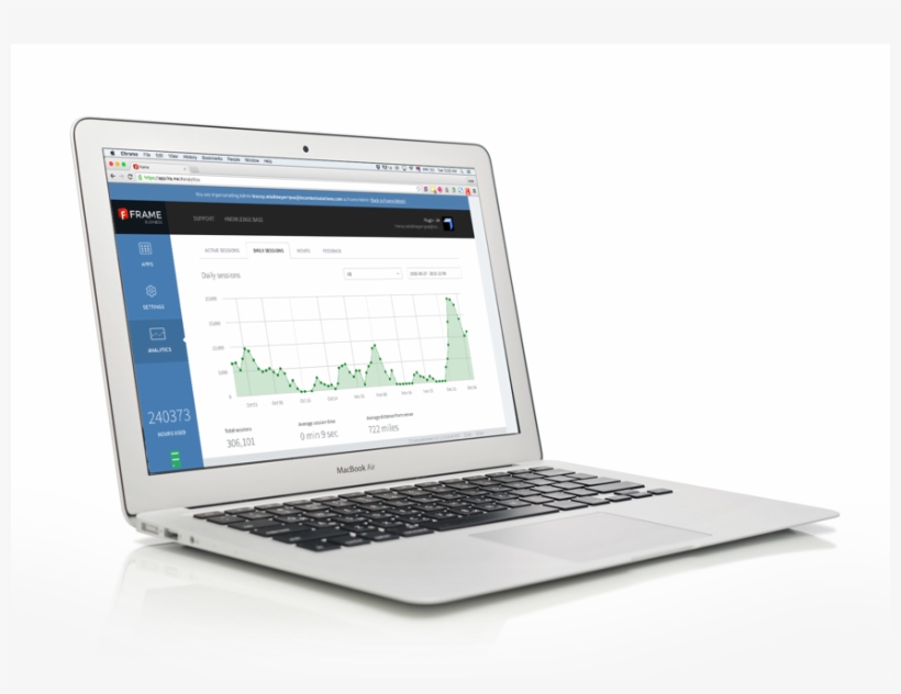 Frame Macbook - Netbook, transparent png download