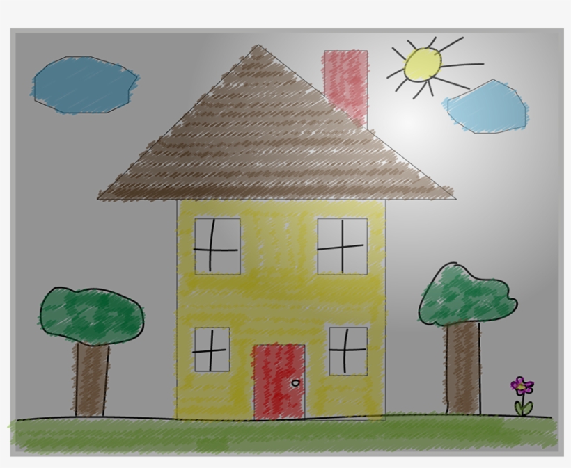 House Dark - Child Art, transparent png download