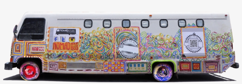 Nomad Art Bus Travelling Galleries - Bus, transparent png download