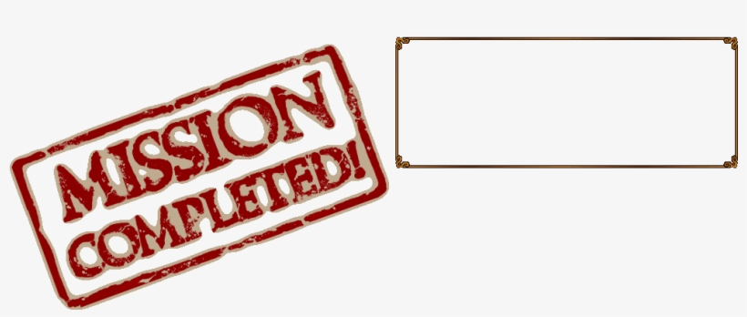 Mission Completed - Darkness, transparent png download