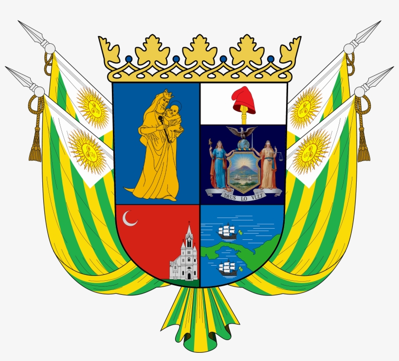 Coat Of Arms Of San Remo - Decal Bumper Sticker Colombia Coat Of Arms Car Sticker, transparent png download
