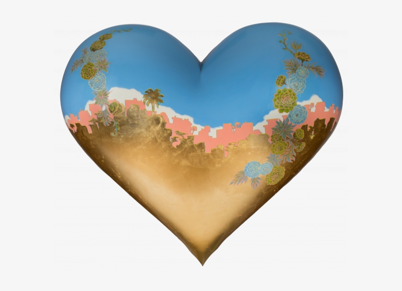2018 Large Heart By Gina Teichert "outerlands" - Heart Love 2018, transparent png download
