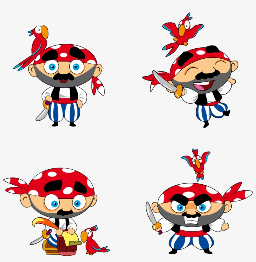 Pirate Parrot Png - Sticker, transparent png download