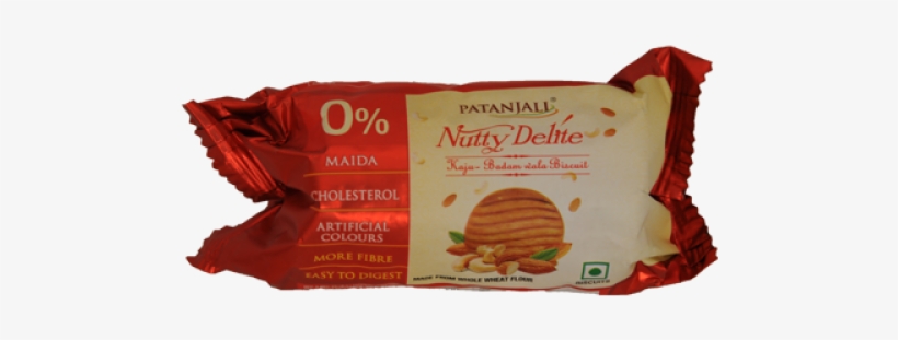 Patanjali Nutty Delite Biscuits, transparent png download