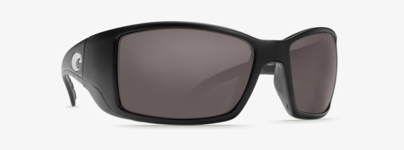 Costa Del Mar Blackfin Matte Black Gray Lens 580p Polarized - Costa Del Mar Blackfin Black - 580g Grey Glass Polarized, transparent png download