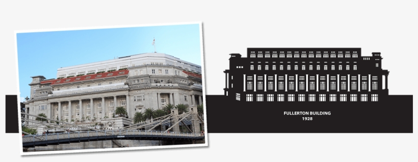 The Construction Of Fullerton Building Began In 1924, - Fullerton Hotel Singapore, transparent png download
