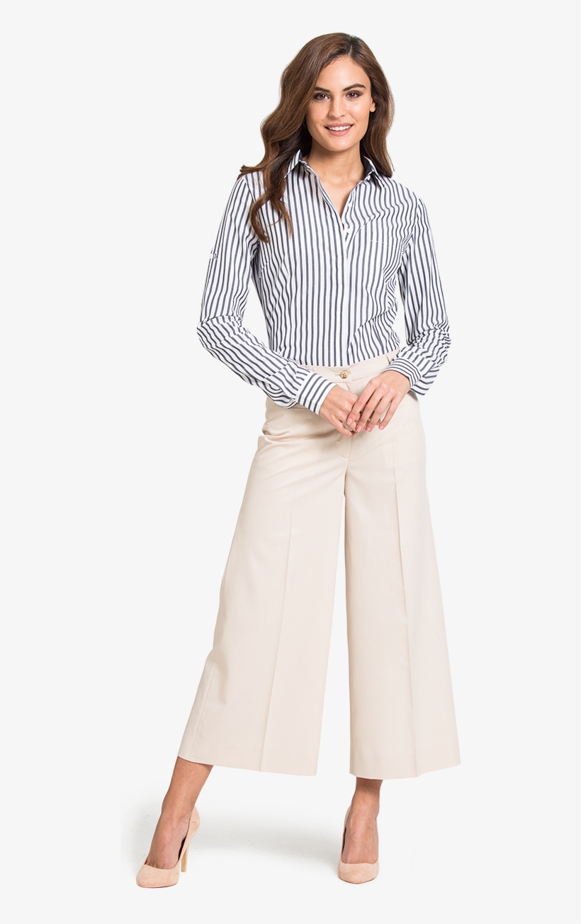 Womens Wide Leg Business Pants - Pants Trousers And Shirts For Ladies, transparent png download