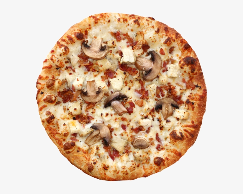 Chicken Carbonara - Pizza From Top Png, transparent png download