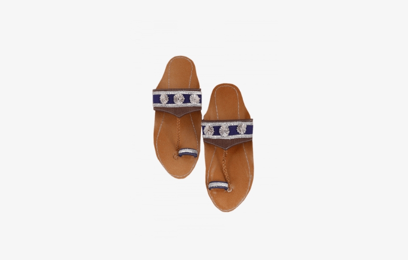 Light Green Work Leather Kolhapuri Chappal - Kolhapuri Chappal, transparent png download