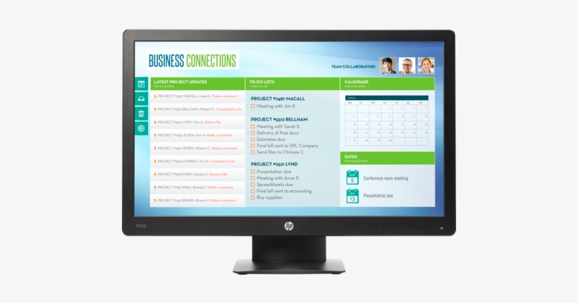 Prodisplays - Hp Prodisplay P223 21.5 Inch Monitor, transparent png download