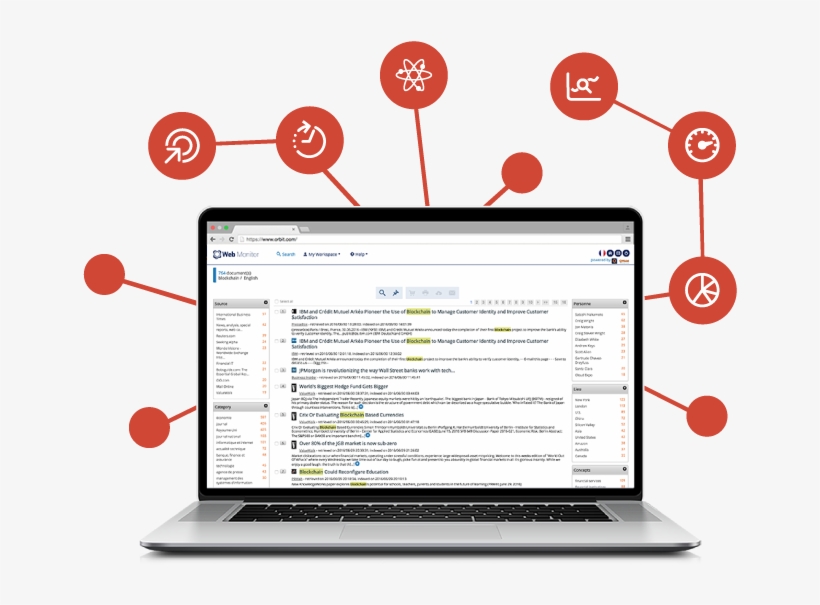 Orbit Web Monitor - Netbook, transparent png download
