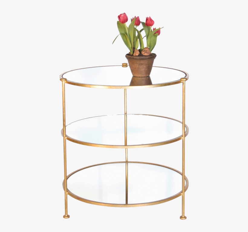 3 Tier Gold Side Table Worlds Away V=1479268104 - Worlds Away, L.l.c., transparent png download