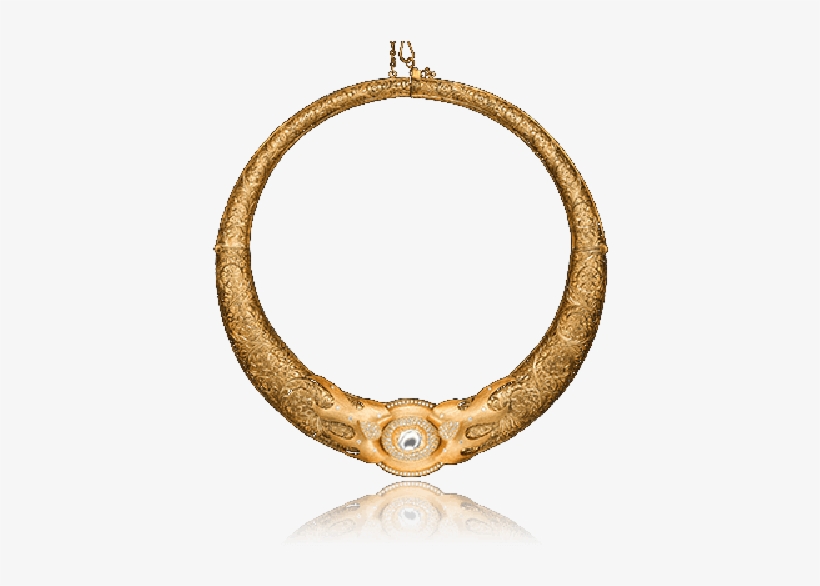 Intricate Flames Fiery Pattern Necklace - Kundan, transparent png download