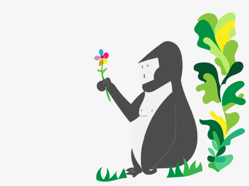 0 Replies 0 Retweets 1 Like - Mountain Gorilla, transparent png download