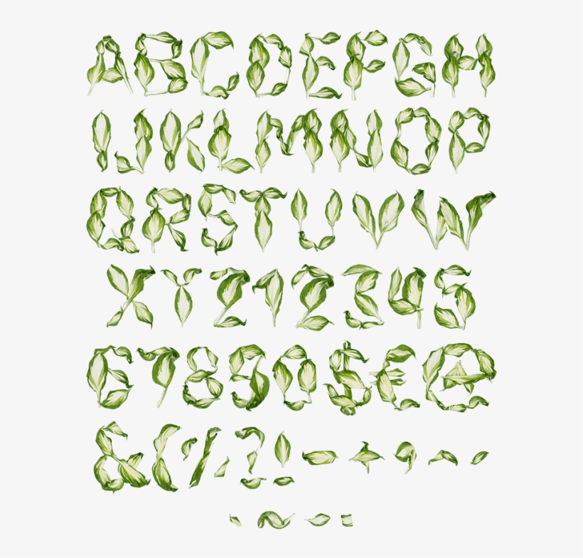 Pipal Leaves Font, transparent png download