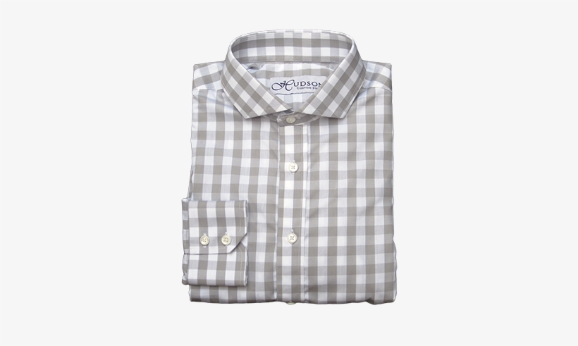 Webshirt 180rj026 Gingham Grey - Shirt, transparent png download
