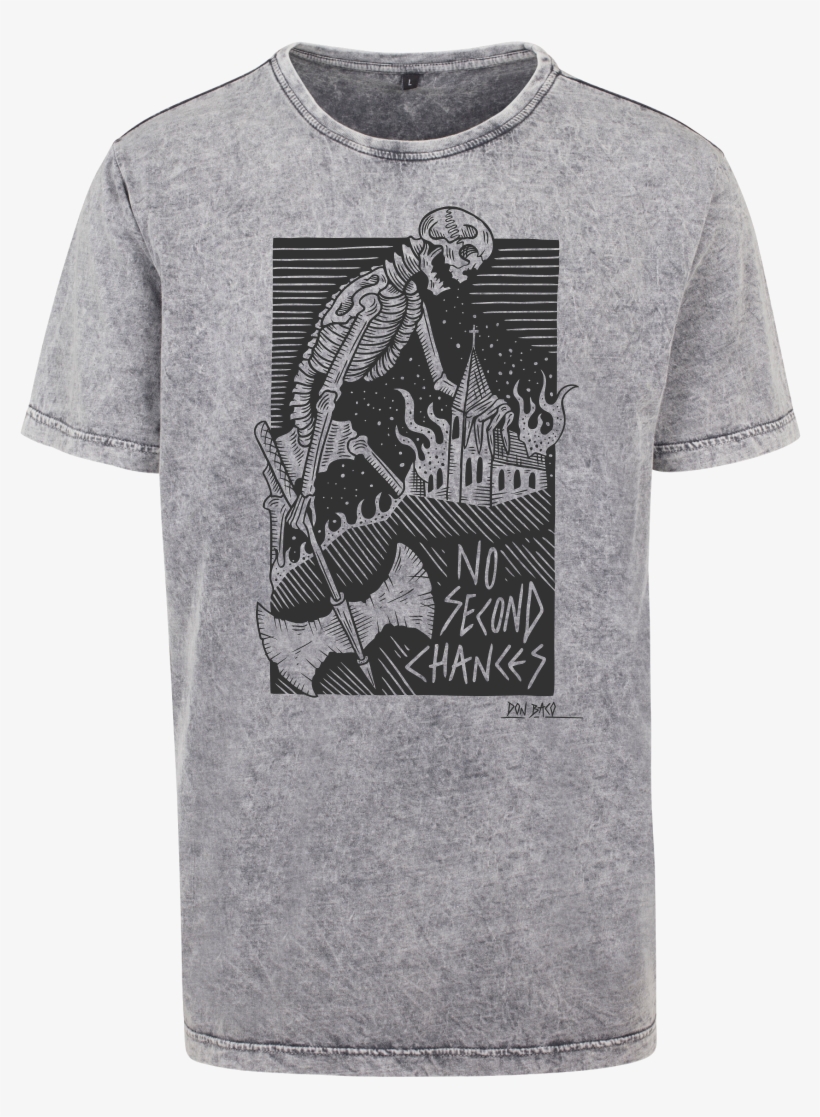 Image Of No Second Chances Acid Wash Shirts - Shirt, transparent png download