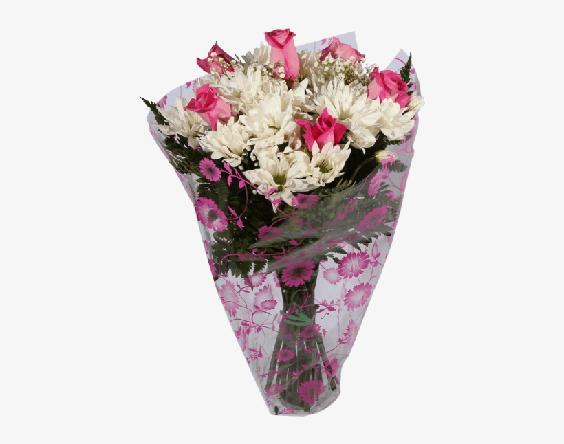 Daisy And Rose Bunch, Pink - Vase, transparent png download