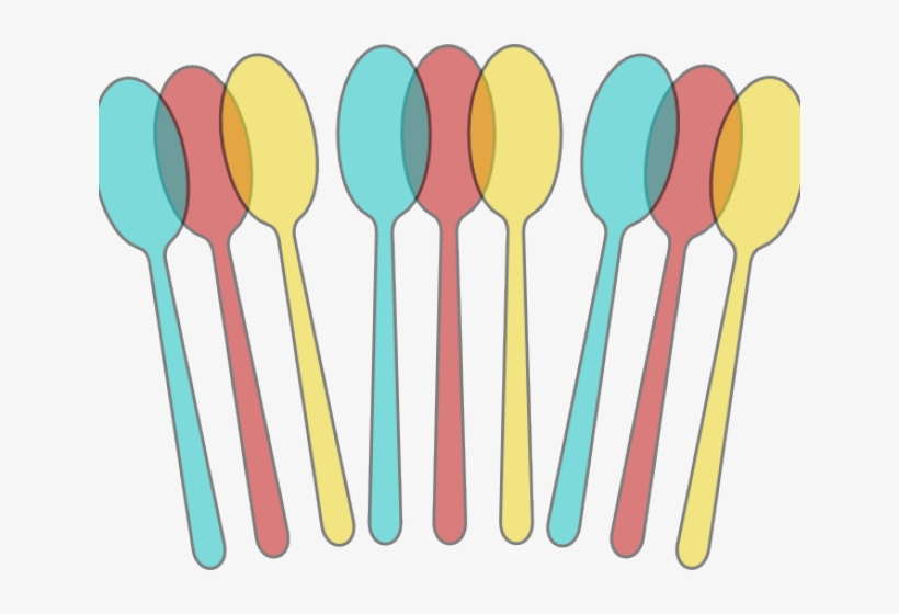 This Free Clipart Png Design Of Colorful Spoons Clipart, transparent png download