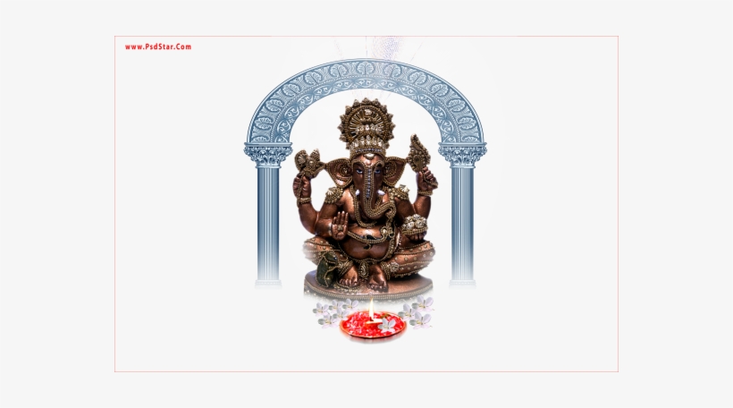 Ganesh Murat Dark Color - Ganesha, transparent png download