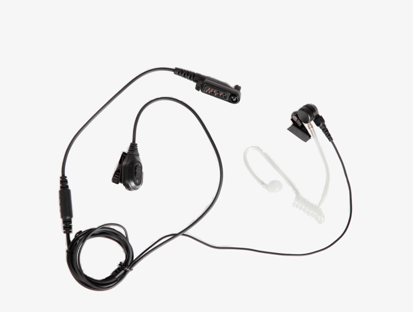 Hytera Ean Wire Surveillance Earpiece Mobilfunk Gmbh - Earpiece With Acoustic Tube And In-line Ptt (black), transparent png download