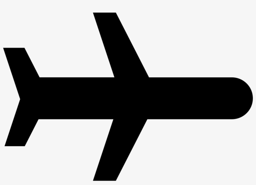 Flying Airplane - - Zwart Vliegtuigje, transparent png download