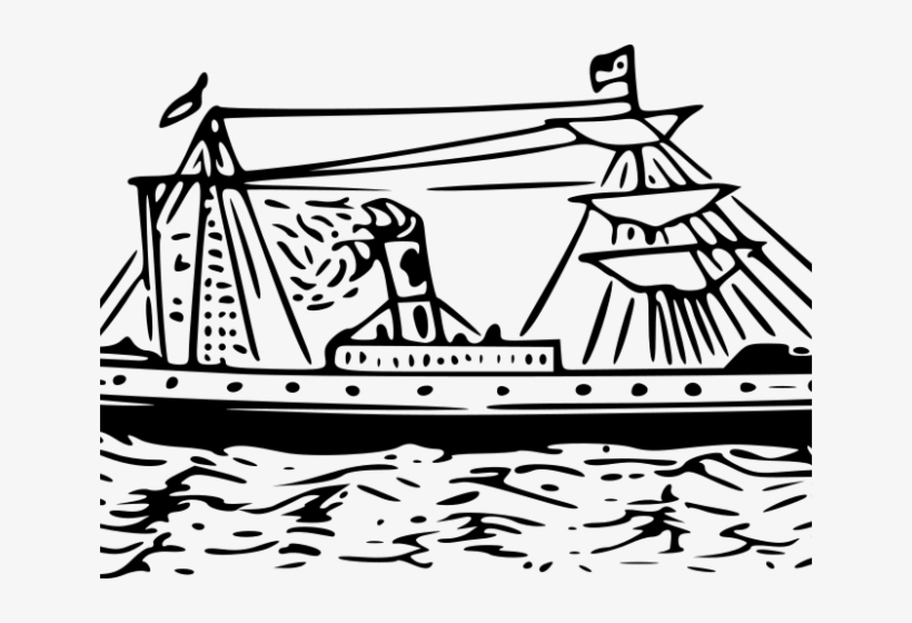 Free On Dumielauxepices Net - Steamboat Clipart Transparnt, transparent png download