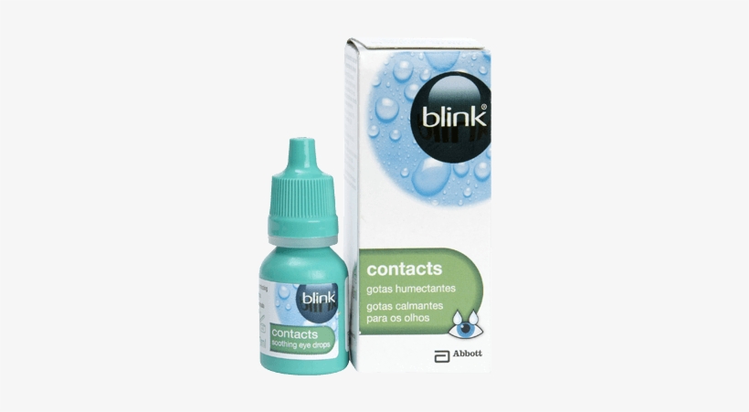 Blink Contacts Bottle - Blink Contacts Lubricant Eye Drops 10ml, transparent png download