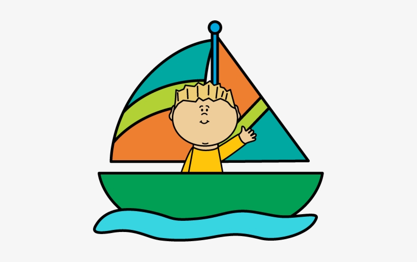 Banner Transparent Green Sailboat Panda Free Images - Sail A Boat Clipart, transparent png download