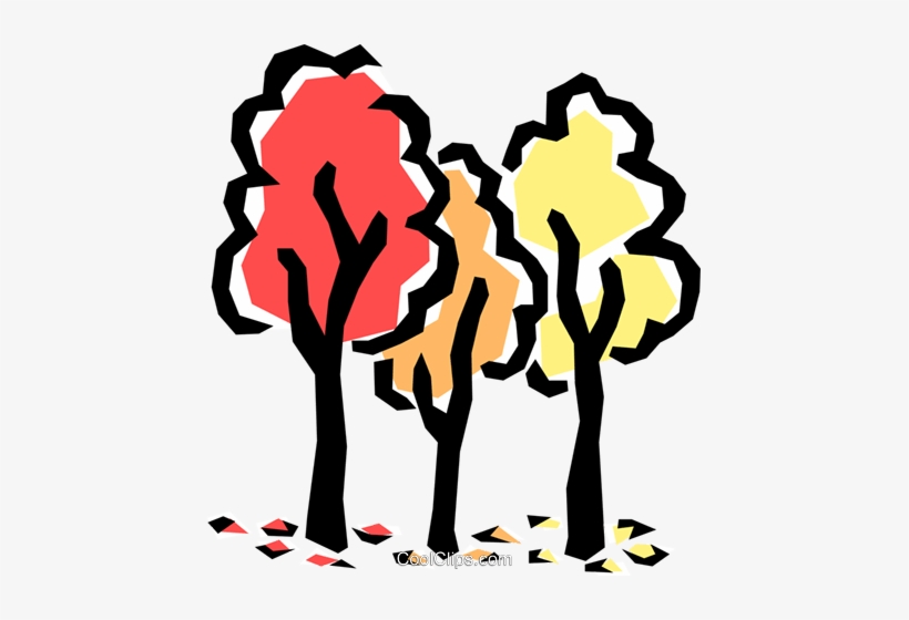 Tress In Fall Royalty Free Vector Clip Art Illustration - Hitherfield Primary School Address, transparent png download