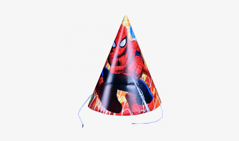 Spiderman Paper Cap Pack Of - Party Hat, transparent png download