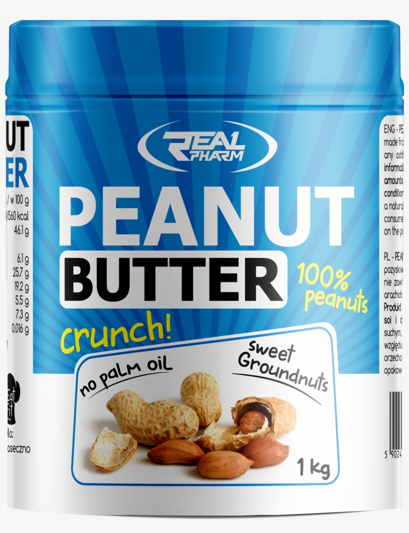 Peanut Butter Crunch - Real Pharm Masła, transparent png download