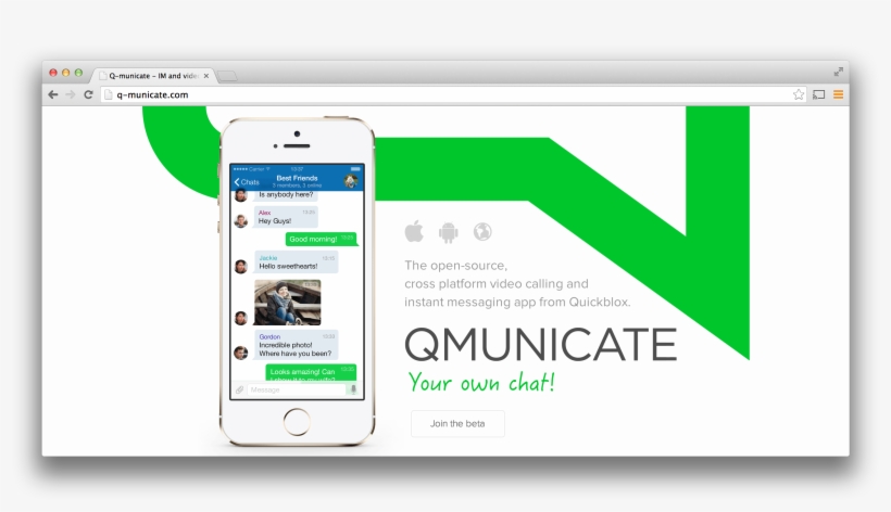 The Q-municate Beta Is Available Now, Along With An - Whatsapp Api, transparent png download