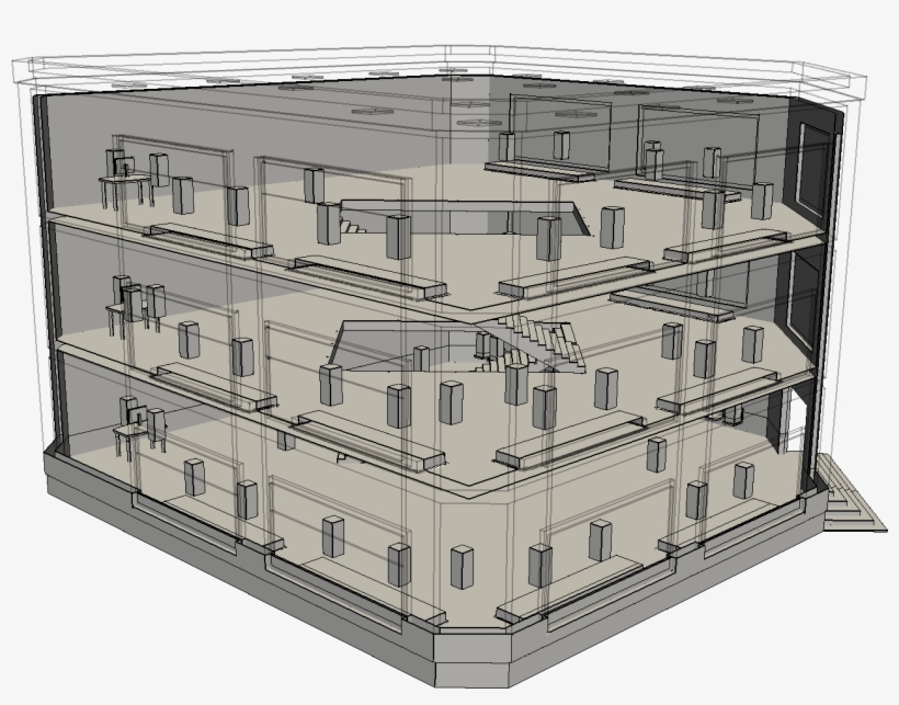 Shopping Mall Cad Model, Commercial Building Design - Shopping Mall, transparent png download