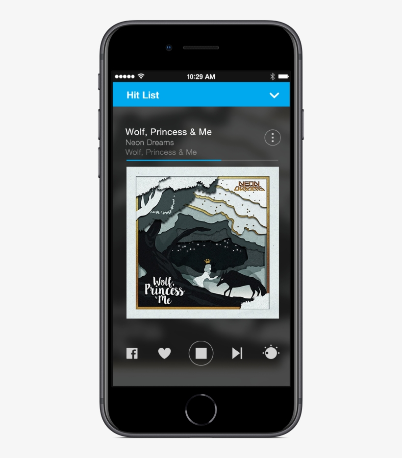 Free Mobile Music Streaming - Neon Dreams - Wolf Princess & Me, transparent png download