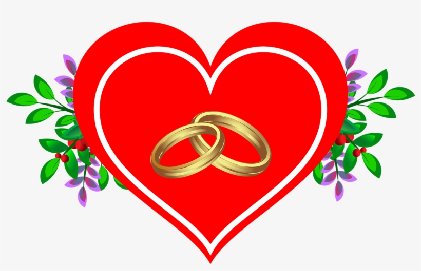 Anillos Con Corazon Png, transparent png download