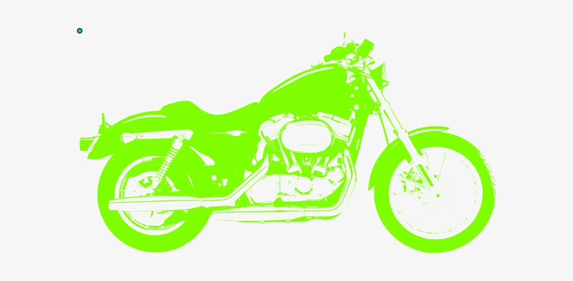 This Free Clipart Png Design Of Neon Green Motorcycle, transparent png download