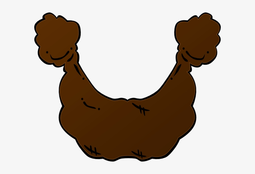 Black And White Brown Clip Art At Clker Com Vector - Brown Beard Clipart, transparent png download