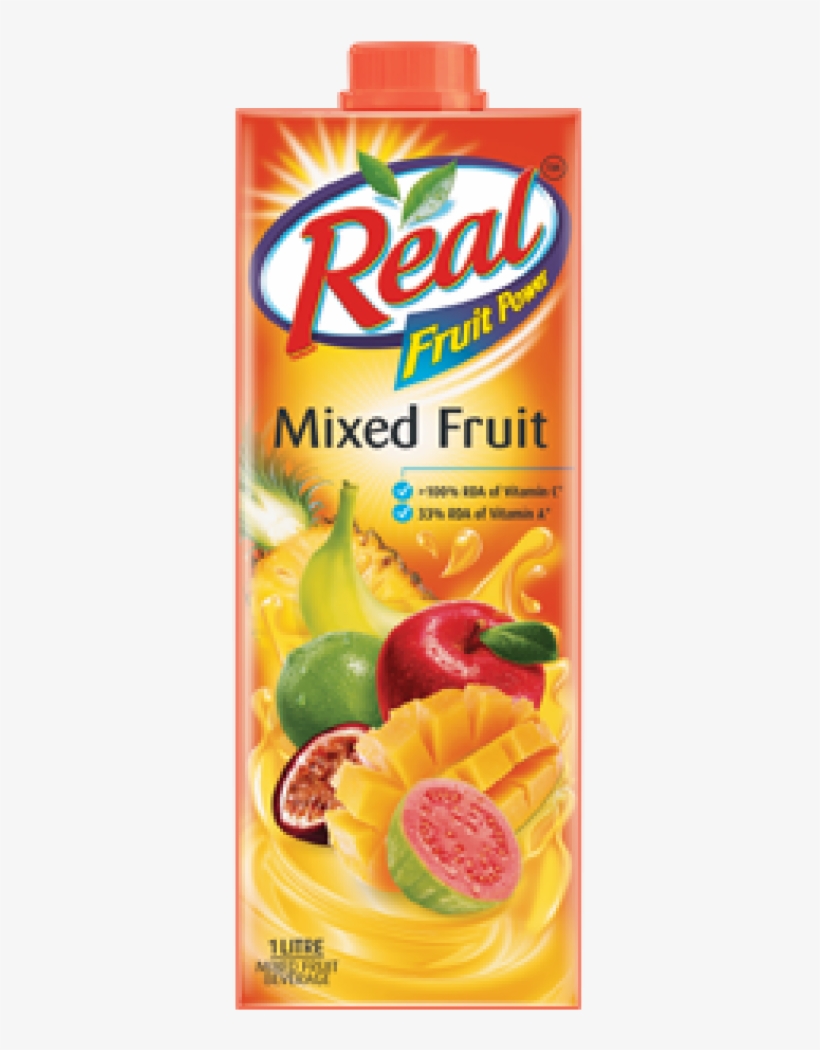 Real Mixed Fruit Juice 1l, transparent png download
