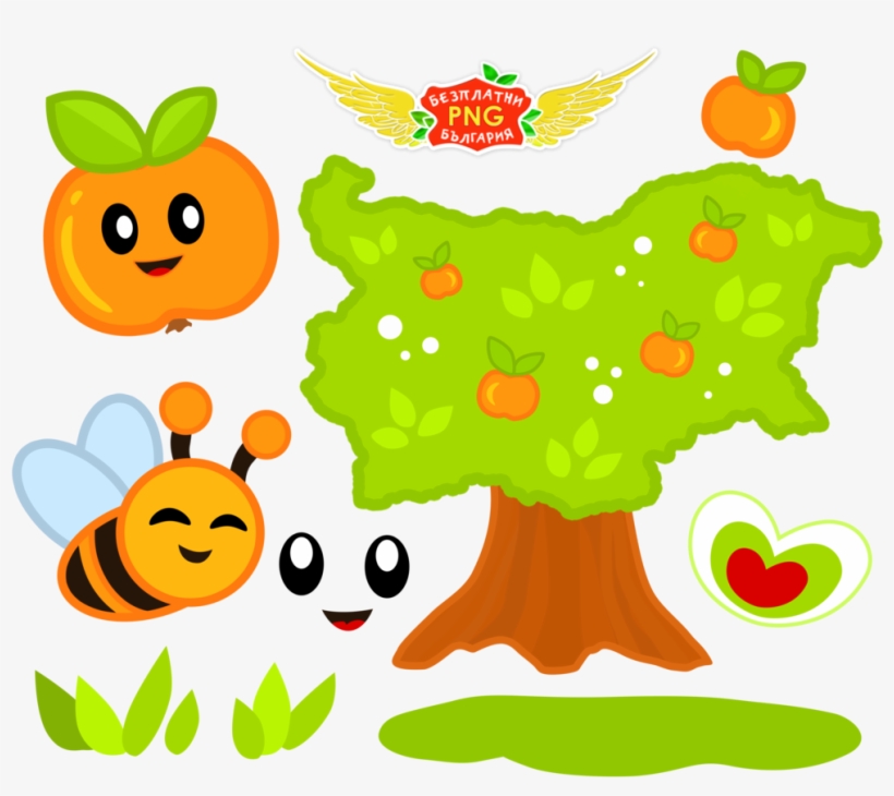 Bulgaria Free Png Tree Cartoon 1 By Golddawn - Cartoon, transparent png download