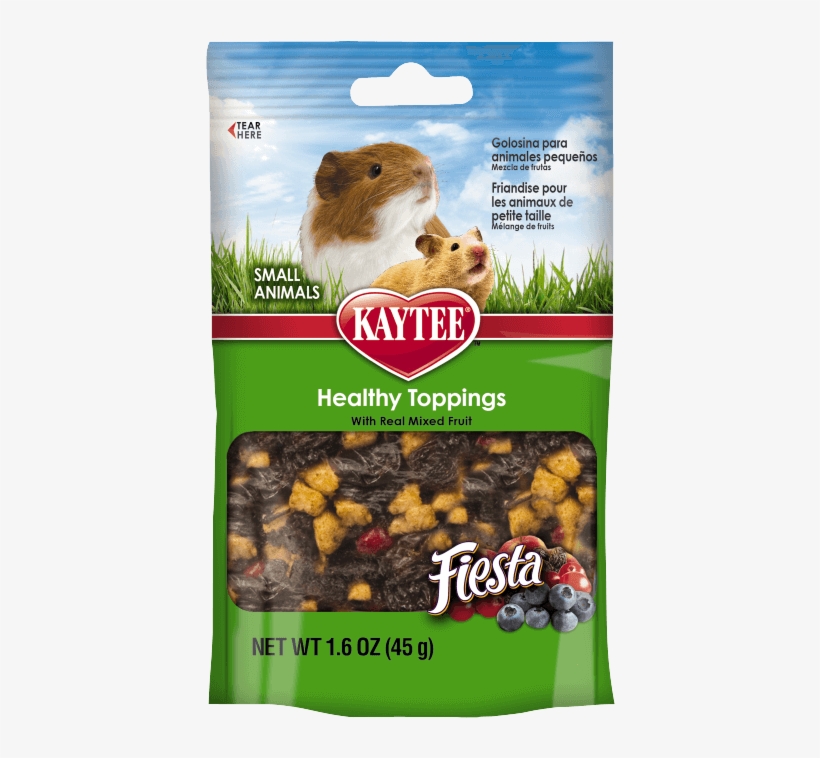 Fiesta Healthy Toppings Mixed Fruit Treat For Small - Kaytee Fiesta Healthy Treat For Small Animal, 2.5-ounce,, transparent png download